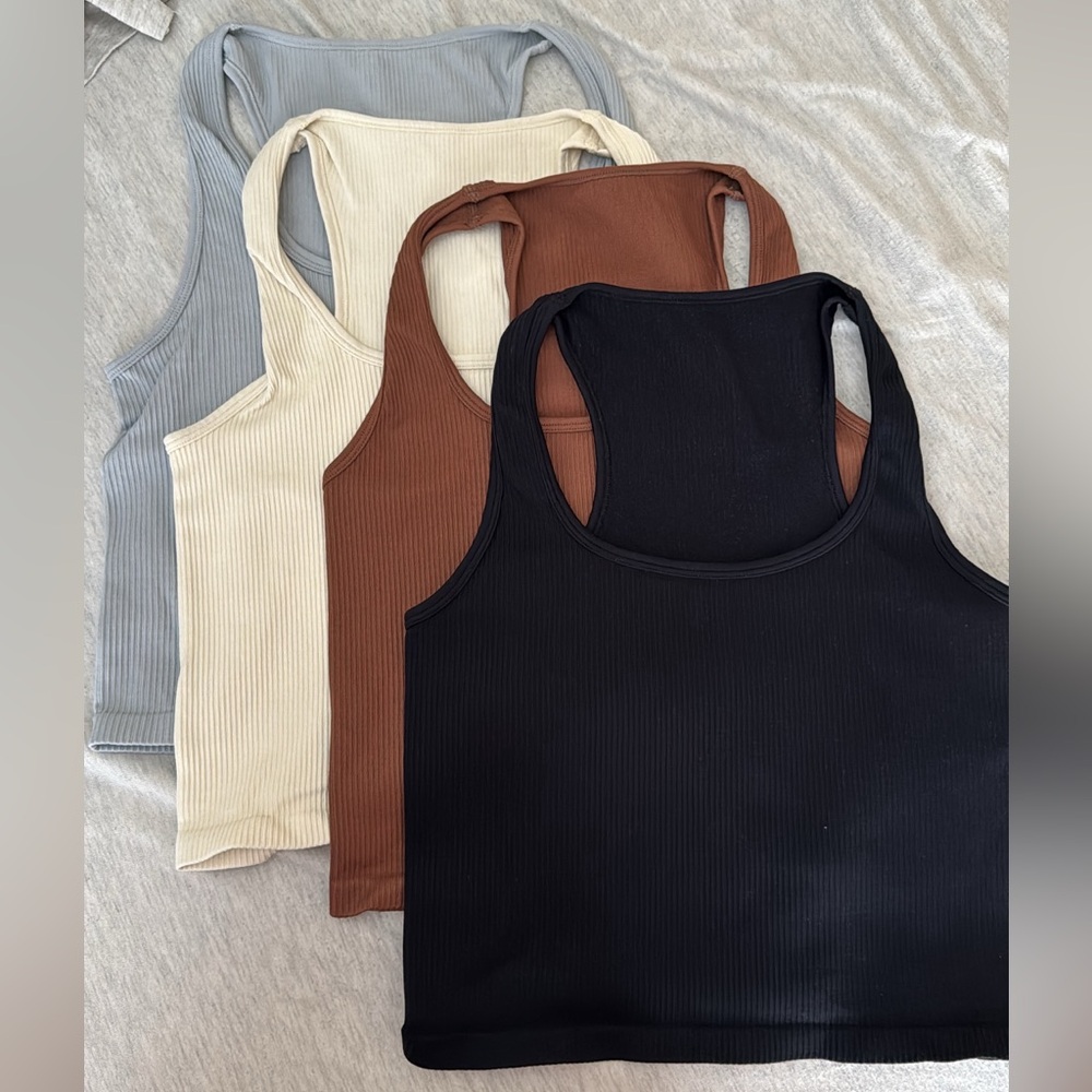 Stretchy Soft Crop Top Tank (4pk)